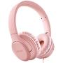 Kids Headphones, Mpow CHE2 Wired Headphones for Kids Teens, Children Headphones with Volume Limit, Foldable Adjustable On-Ear Headphones for School, Travel, Compatible with Cellphones, Tablets, PC