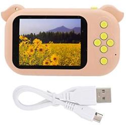 Mini Digital Camera for Kids Rechargeable Photo/Video Action Camcorder 8MP 1080P with 2.4 Inch HD Screen Support TF Card Three Consecutive Shots for Boys Girls Birthday (Pink)