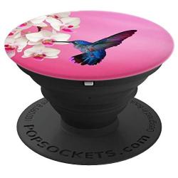 Hummingbird Flower Pop Up Hand Grip,Cell Phone Button Holder PopSockets Grip and Stand for Phones and Tablets