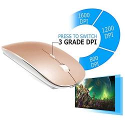 Bluetooth Mouse for MacBook pro/MacBook air/Laptop/iMac/ipad, Wireless Mouse for MacBook pro MacBook Air/iMac/Laptop/Notebook/pc(Bluetooth Mouse/Rose Gold)