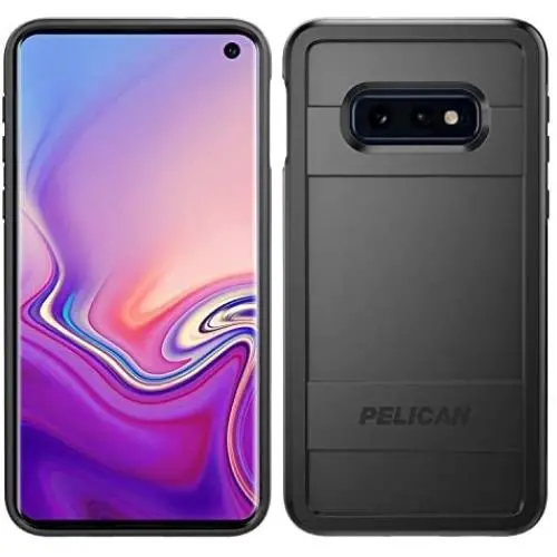 Pelican Protector Samsung Galaxy S10e Phone Case, Drop-Tested Protective Smartphone Cover, Wireless Charging-Compatible Accessory (Black/Gray) Pelican Protector Samsung Galaxy S10e Phone Case, Drop-Tested Protective Smartphone Cover, Wireless Charging-Compatible Accessory (Black/Gray)