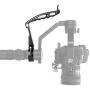 Inverted Handle Sling Video Grip Neck Ring Mounting Extension Arm Holder Handgrip with Microphone Cold Shoe Mount 1/4-20 Locating Holes for Zhiyun Crane 2 Crane Plus FEIYU AK 2000