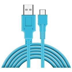 Charger Compatible with Nintendo Switch, Charging Cable Compatible with Nintendo Switch, Charger Cable Compatible with Nintendo Switch Pro Controllers - Blue (4.92ft)