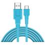 Charger Compatible with Nintendo Switch, Charging Cable Compatible with Nintendo Switch, Charger Cable Compatible with Nintendo Switch Pro Controllers - Blue (4.92ft)