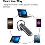 Marnana Bluetooth Headset,Wireless Earpiece w/ 18 Hours Playtime and Noise Cancelling Mic,Ultralight Earbud Hands-Free Calls Headphone for iPhone Samsung Tablet Android Cell Phone Truck Driver(2 Pack)
