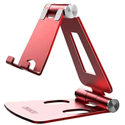 Adjustable Cell Phone Stand, licheers Multi-Angle Cell Phone Holder, Cradle, Dock, Stand Compatible with Nintendo Switch, Phone 11 Pro Xs Max Xr X 8 7 6 6s Plus and 4-7 Inch Devices (Red) Adjustable Cell Phone Stand, licheers Multi-Angle Cell Phone Holder, Cradle, Dock, Stand Compatible with Nintendo Switch, Phone 11 Pro Xs Max Xr X 8 7 6 6s Plus and 4-7 Inch Devices (Red)
