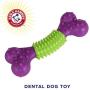 Arm & Hammer Nubbies Dental Toys DuoBone Dental Chew Toy for Dogs | Best Dog Chew Toy For the Moderate Chewers | Reduces Plaque & Tartar Buildup Without Brushing, Chicken Flavor