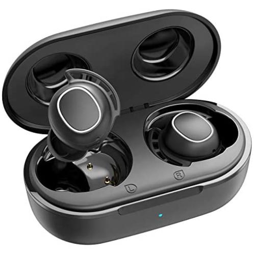 Wireless Earbuds, Mpow M30 in-Ear Bluetooth Headphones, Immersive Bass Sound, IPX8 Waterproof Sport Earphones, Touch Control Bluetooth Earbuds, 25 Hrs w/USB-C Charging Case/Twin&Mono Mode/Mics,Black