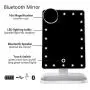 FENCHILIN Vanity Mirror with Lights Bluetooth Lighted Makeup Mirror Touch Screen Wireless Audio Speaker Dimmable Light Detachable 10X Magnification Rechargable Power (White) FENCHILIN Vanity Mirror with Lights Bluetooth Lighted Makeup Mirror Touch Screen Wireless Audio Speaker Dimmable Light Detachable 10X Magnification Rechargable Power (White)