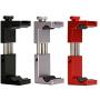 Ulanzi ST-02S Aluminum Phone Tripod Mount w Cold Shoe Mount, Support Vertical and Horizontal, Universal Metal Adjustable Clamp for iPhone Xs Xs Max X 8 7 Plus Samsung Huawei Android Smartphones-Red