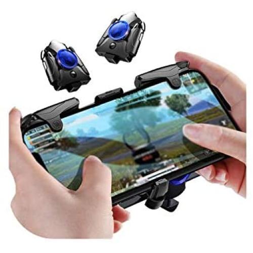 Game Controller Mug | Mobile Phone Gaming Trigger for Pubg Gamepad Game Turbo Fire Button 16 Shots Per Second L1R1 Shooter Pubg Controller