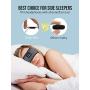 Sleep Headphones Bluetooth Sports Headband, Wireless Music Headband Headphones, IPX6 Waterproof Headphones with Mic for Sleeping Workout Running Insomnia Side Sleepers Travel AMSR Yoga Meditation