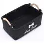 Morezi Felt pet Toy Box and Dog Toy Box Storage Basket Chest Organizer - Perfect for organizing pet Toys, Blankets, leashes and Food