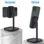 Cell Phone Stand for Desk Yoobao Adjustable Tablet Stand Phone Holder for FaceTime Zoom Video Compatible iPhone 11 Pro Xs Max Xr X 8 7 6, iPad Pro, All Smartphones, Tablets(4 to 11 inch) & More-Black