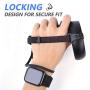 COOLWUFAN Touch Controller Grip Cover for Oculus Quest/Oculus Rift S Protective Sleeve Handle Case Shell Accessories with Adjustable Wrist Strap/Sweat-Proof/Non-Slip (Black)