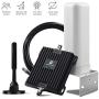 Cell Phone Signal Booster for RV, Motorhome, Truck, Bus, Boat or Small House - Band 12/13/17 700MHz Cellular Repeater Boosts 4G LTE Data & Volte Signal Amplifier for Verizon AT&T in RV