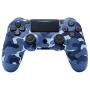RONSHIN Wireless Controller, for PS4/Slim Controller Bluetooth 4.0 Mobile Gamepad with Light Bar Blue Camouflage Gifts for Boys