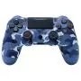 RONSHIN Wireless Controller, for PS4/Slim Controller Bluetooth 4.0 Mobile Gamepad with Light Bar Blue Camouflage Gifts for Boys