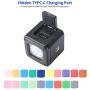 ULANZI L1 Pro Mini LED Light Waterproof LED Lighting with 20 Color Gels for Smartphone Camera Drone Photography,Video, Underwater,Compatible w DJI OSMO Action Gopro 8 7 6 5 iPhone DSLR Cameras