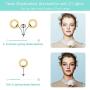 iMartine LED Ring Light 8" with Tripod Stand and Phone Holder, Professional 2 Makeup Selfie Light Rings for Photography YouTube Video Vlog, [6 Lighting Modes] [360° Flexible Goose Neck] [2700K-6000K]