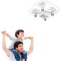 Mini Quadcopter Drone + FREE Wall Charger - Beginner Flying RC Helicopter Drone for Kids and Adults - Small, Rugged, Easy-to-Use 6-Axis Gyro, Advanced Stunt Controller, LED Light System by Duddy