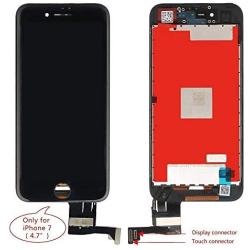 QTlier iPhone 7 Screen Replacement,LCD Display and Touch Screen Digitizer Replacement Frame Assembly with Repair Tool Kit(Black, 4.7Inch, for iPhone 7)