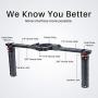 UURig DH13 Dual Handle Grip for DJI Ronin S/Ronin SC Camera Stabilizer, Cold Shoe Microphone/Light/Monitor Extension Position Adjustable