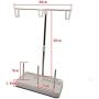 HONEYSEW Embroidery Thread Spool Holder Stand Sewing Machine Accessories Three Spool Thread Stand White Blue Pink Three Color for Choose (White)