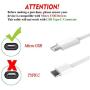 TT&C Adaptive Fast Wall Charger Adapter Galaxy S7 with Micro-USB Cable [ 5ft ] Compatible with Samsung Galaxy S7 S7 Edge J7 S6 S6 Edge S5 S4 Note 5 4 LG G2 G3 G4 (2 Pack)