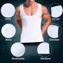 GKVK Mens Slimming Body Shaper Vest Chest Compression Shirt Abs Abdomen Slim Tank Top Undershirt GKVK Mens Slimming Body Shaper Vest Chest Compression Shirt Abs Abdomen Slim Tank Top Undershirt
