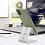 Desktop Cell Phone Stand Holder, ToBeoneer Aluminum Solid Portable Universal Desk Stand for All Mobile Smart Phone Tablet Display Huawei iPhone X 8 7 6 Plus 5 Ipad 2 3 4 Ipad Mini Samsung (Silver)