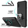 lovpec Galaxy A10e Case with Soft TPU Screen Protector, Ring Magnetic Holder Kickstand Shockproof Protective Phone Cover Case for Samsung Galaxy A10e 5.8 inches (Black)