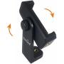 DaVoice Tripod Phone Mount Adapter, 360 Rotating Holder, Compatible with iPhone Smartphone Camera Stand, Universal Cell Phone Attachment Clip Clamp