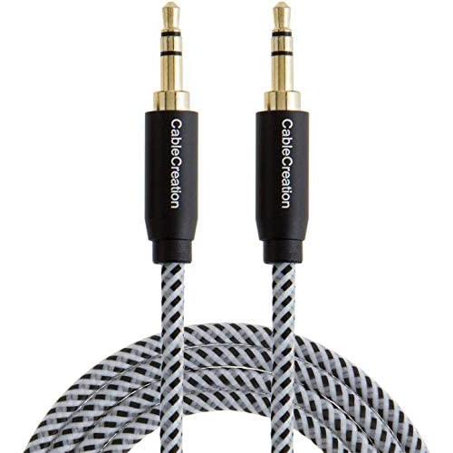 3.5mm Aux Cable, CableCreation 6-Feet Aux Cord, 3.5mm Male to Male Stereo Audio Cable [HiFi Sound, Nylon Braided] Compatible Headphone, Smartphone, 2018 Mac Mini, Home/Car Stereo, Echo & More, 1.8M