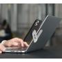 HAII Notebook Screen Side Cell Phone Holder,Laptop Stand Mount Aluminum Shrink Bracket Flexible Expansion Tablet,Foldable for Most Laptops and Smartphone,Silve Gray