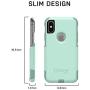 OtterBox COMMUTER SERIES Case for iPhone Xs Max - Frustration Free Packaging - BESPOKE WAY (BLAZER BLUE/STORMY SEAS BLUE)