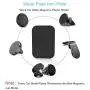 Mount Metal Plate for Cell Phone Magnet Holder Magnetic Car Mount with Strong Adhesive Sticker, 2 Round and 2 Rectangle Black Mount Metal Plate for Cell Phone Magnet Holder Magnetic Car Mount with Strong Adhesive Sticker, 2 Round and 2 Rectangle Black