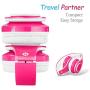Kids Headphones Bluetooth Wireless 85db Volume Limited Childrens Headset, up to 6-8 Hours Play, Stereo Sound, SD Card Slot, Over-Ear and Build-in Mic Wireless/Wired Headphones for Boys Girls(Pink)