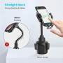 Kaome Cup Holder Phone Mount Adjustable Long Neck Phone Cup Holder for Car for iPhone 11/11Pro Max/XR/X/8 Plus, Samsung Galaxy S20 Ultra Note 10 Plus/10 9