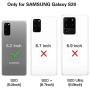 Temdan for Samsung Galaxy S20 Case, Built-in Screen Protector Full Body Heavy Duty Shockproof Case Support Wireless Charging for Samsung Galaxy S20 5G 6.2 inch 2020 Realese (Blue)