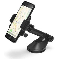 Spigen Car Phone Holder Windscreen Dashboard Universal Compatibility Telescopic Extendable Arm Car Mount One Tap Technology Carbon Pattern 360 Degree Rotatable
