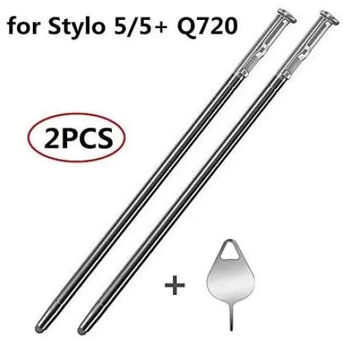 2 PCS Stylus Pen Replacement for LG Stylo 5/5+ Q720 Q720MS Q720PS Q720CS Touch Pen Stylus Pen + Eject Pin (Silver) 2 PCS Stylus Pen Replacement for LG Stylo 5/5+ Q720 Q720MS Q720PS Q720CS Touch Pen Stylus Pen + Eject Pin (Silver)