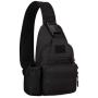 Tactical Military Chest Sling Bag Water Resistant MOLLE Shoulder Backpack Mens One Strap Daypack with Water Bottle Holder
