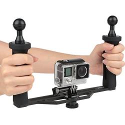 D&F Hand Grip Aluminum Alloy Stabilizer Gimbal for DSLR Camera Action Camera, Video Film Movie Making Kit for GoPro Hero 8/7/6 Canon Nikon Pentax Sony Olympus