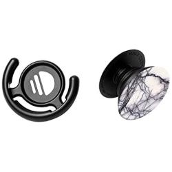 PopSockets: Collapsible Grip & Stand for Phones and Tablets - White Marble & Mount