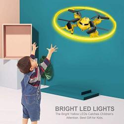 HASAKEE Q8 FPV Drone with Camera for Kids Adults,RC Drones for Kids,Quadcopter with Yellow Light,Altitude Hold,Gravity Sensor and Remote Control,Kids Gifts Toys for Boys and Girls