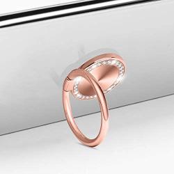 Finger Ring Stand,WATACHE 2 Pack Luxury Glitter Diamond Magnetic Universal Metal Smartphone Finger Ring Grip Holder Kickstand for iPhone/iPad/Samsung/HTC/Nokia/Cellphones/Tablet, Silver/Rose Gold