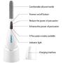 RENPHO Rechargeable Hand Held Deep Massager for Muscles, Back, Foot, Neck, Shoulder, Leg, Calf Cordless Electric Body Massage with Portable Design, White