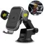 [2020 Upgraded Version] ZeeHoo Wireless Car Charger,15W Qi Fast Charging Auto-Clamping Car Mount,Windshield Dash Air Vent Phone Holder Compatible with iPhone 11 Pro Max,Samsung Note 10 (Grey)