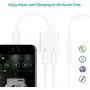 Headphones Adapter for iPhone 11 Dongle Headphone Splitter Audio Dual Adapter Compatible with iPhone 7 Plus/8 Plus/X/XR/XS Max/SE/11/11 Pro Audio & Charger & Call & Sync Support iOS 13 System
